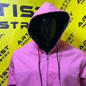 เสื้อแจ็กเก็ตผ้าแคนวาสมีฮู้ดแบบวินเทจสำหรับผู้ชายเสื้อแจ็กเก็ตผ้ายีนส์ผ้ายีนส์มีซิปสีซีด - Product Image 3