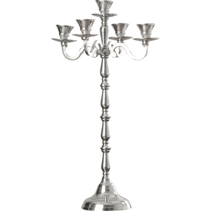 Candelabros de aluminio de 5 brazos para decoración de centro de mesa de boda y fiesta en casa - Product Image 2
