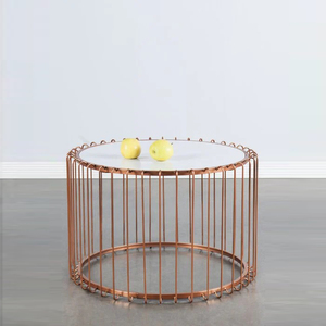 Grande table basse polyvalente en marbre et métal Meubles décoratifs à côté de la table pour la maison, le bureau et le salon. - Product Image 3