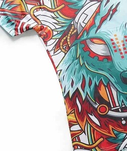 เสื้อยืดผ้าฝ้าย100% สำหรับผู้ชายดีไซน์ใหม่พิมพ์ลายด้วยการระเหิด - Product Image 5