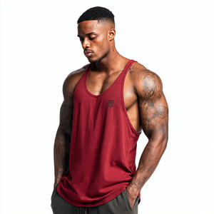 Men's Bodybuilder Singlet Stringer <b>Tops</b> Square Neck Sleeveless <b>Workout</b> <b>Tank</b> <b>Top</b> Polyester/Cotton Quick-Drying Breathable - Product Image 2