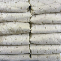 Tissu Butti teignable en pure soie, organza de qualité supérieure, vente en gros, pour saris, lehengas et dupattas ethniques de luxe, au mètre