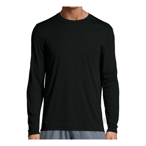 2025 Athletic Fit Private Label Workout Wear Camisetas de manga larga personalizadas para ejercicio y entrenamiento diario Camiseta para hombre - Product Image 2