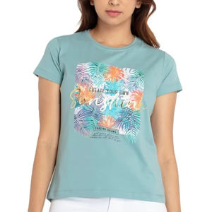 Offre Spéciale luxe femmes haut court T-shirt respirant séchage rapide taille personnalisée couleur haute qualité Jersey solide été Street Wear - Product Image 1