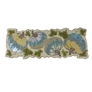 Thème coloré circulaire et fantaisie Design perlé coureur napperon Table à manger tapis fantaisie coureurs décoratifs faits à la main pour mariage - Product Image 2