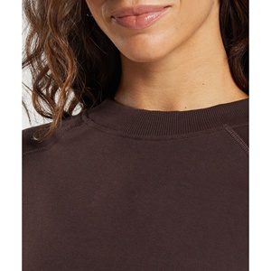 Sudaderas Casuales para Mujer al por Mayor, Diseño Personalizado en Color Marrón, Sudaderas Lisas para Mujer, Sudaderas con Capucha para Mujer - Product Image 4