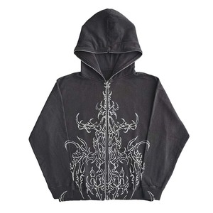 Nouveau Streetwear personnalisé unisexe sérigraphie sweat à capuche pull sweat lavé à l'acide Boxy sweat à capuche court hommes - Product Image 1