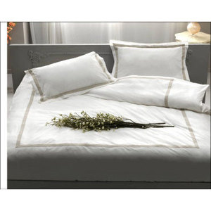 Juego de Funda Nórdica de Algodón a Rayas Italianas - Juego de Ropa de Cama Ecológico de 4 Piezas - Product Image 4