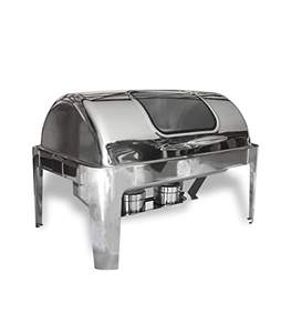 Calentador de Comida Decorativo Hecho a Mano de Metal con Soporte para Quemador, Acabado Dorado, Tapa Redonda Tipo Domo, Gran Venta - Product Image 2