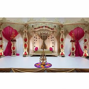 Estilo moderno Gujarati Boda hindú Mandap de madera Tema DEL SUR DE LA India Estilo abierto Mandapam Mandap de alta calidad Set DST Exports UK - Product Image 1