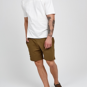 Short en coton style High Street pour homme, confortable, séchage rapide, déchiré, décontracté, taille moyenne, cordon de serrage, motif solide - Product Image 3