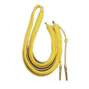 Aiguillette dorado elegante con logotipo de requisito personalizado de alta calidad con cordón trenzado para cordones de uso formal - Product Image 3