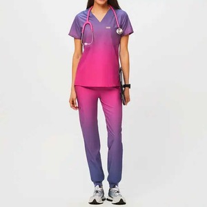 2025 nouveau produit pas cher de haute qualité hôpital dentaire Logo médecin infirmière gommages uniforme femmes hommes gommages médicaux uniformes ensembles - Product Image 2