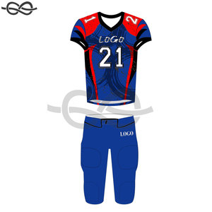 Uniformes de football américain personnalisés imprimés respirants de haute qualité, best-sellers en gros avec couleurs et logos sur mesure - Product Image 3