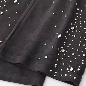 Factory Made Rhinestone Sweatpants Men Fashion Streetwear Style Soft Fabric Elastic Waist Joggers - Product Image 4