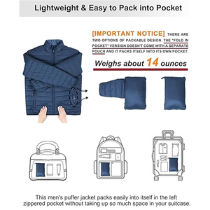 Veste d'hiver personnalisée High Street pour hommes Manteau d'extérieur léger avec col à capuche coupe-vent de qualité - Product Image 5