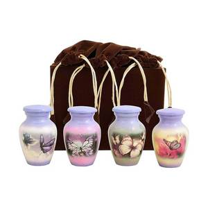 Alta demanda de artesanías Mini urna de recuerdo para cenizas humanas Suministros funerarios Venta al por mayor Urna de metal Cremación con alta calidad - Product Image 1