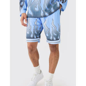 Pantalones Cortos de Baloncesto de Malla Estilo Vintage Personalizados para Hombre, Pantalones Cortos Deportivos Lisos para Gimnasio, Ropa Deportiva Transpirable de Alta Calidad - Product Image 4