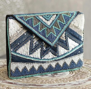 Bolso de Mano Casual con Cuentas de Perlas al por Mayor para Bodas, Fiestas, Eventos Nocturnos, Bordado a Mano, Elegante, Hecho en India - Product Image 4