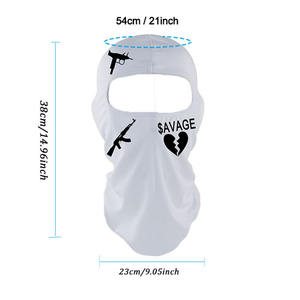 Pasamontañas con Diseño Personalizado, Estilo Balaclava, Máscara Facial Completa para Esquí, con un Orificio, 100% Poliéster, Envío DDP - Product Image 3