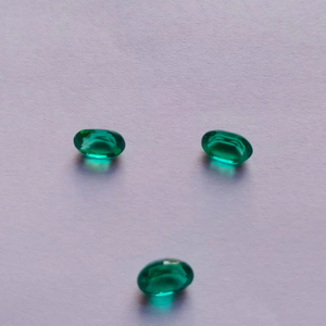 Esmeralda de Zambia Natural facetada excelente corte ovalado piedra preciosa suelta 6x4mm piedras preciosas de corte de Esmeralda para la fabricación de joyas a granel - Product Image 1