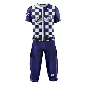 ชุดยูนิฟอร์มเบสบอลชุดเล่นกีฬาโพลีเอสเตอร์ชุดทีมพิมพ์ซับลิเมชันออกแบบโลโก้ได้ตามต้องการ - Product Image 5