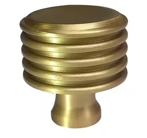 Boutons d'armoire en laiton doré vintage finition antique boutons de porte en métal massif poignées de haute qualité à l'ancienne pour tiroir ou meuble - Product Image 5