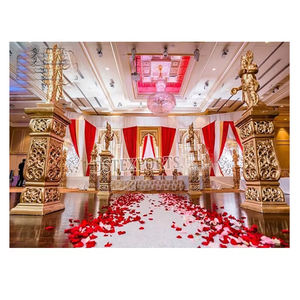 Mughal tema boda escenario pasarela pilares gran escenario pasarela para Maharaja bodas tradicional Salón de bodas decoración de entrada - Product Image 1