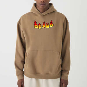 Sudaderas Clásicas con Logotipo Bordado Personalizado para Hombre, Servicio OEM, 400 GSM, Sudaderas Gruesas y Cálidas para Invierno - Product Image 1