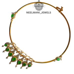 Ensemble de bijoux Kanthi en diamants américains de luxe pour filles et femmes, forme de diamant en poire - Product Image 3