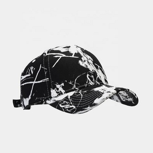 Casquettes de baseball en coton délavé avec logo Graffiti personnalisé à la mode pour hommes Chapeaux de papa à bord incurvé de broderie d'étiquette imprimée de rue pour femmes pour l'extérieur - Product Image 5