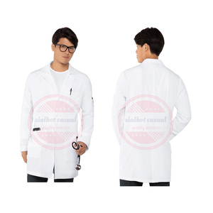 Abrigo médico de algodón para hombre, ropa médica de manga larga para clínica médica, alta calidad - Product Image 5