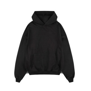 Sudadera con capucha con logotipo personalizado rojo doble de alta calidad, sudaderas con capucha en blanco con lavado ácido personalizado, Sudadera con capucha de gran tamaño con hombros caídos para hombres - Product Image 5