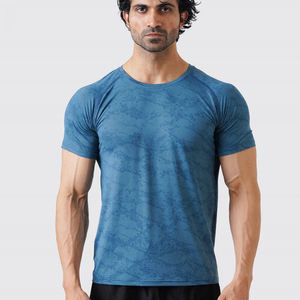 Service OEM ODM Acceptable T-shirts pour Hommes Impression Numérique Classique Vêtements de Sport Entraînement Fitness Gym T-shirt 100% Coton Coupe Ajustée - Product Image 1