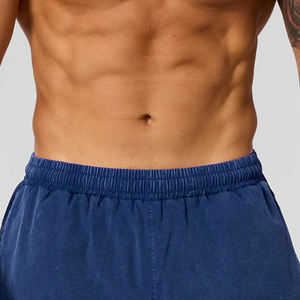 Wholesale Custom <b>Men's</b> Fitness <b>Shorts</b> Breathable <b>Vintage</b> Streetwear with Elastic Waist for Gym Training & Workout Solid Pattern - Product Image 3