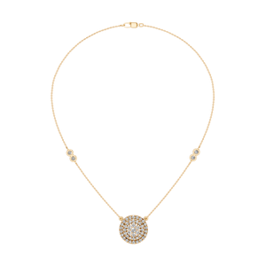 14K oro blanco sólido laboratorio cultivado diamante mujer Oficina/carrera encanto collar oro rosa colgantes IGI certificado OEM ODM - Product Image 2