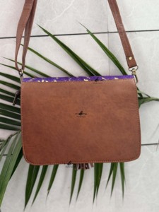 กระเป๋าหนังวัวเมทัลลิคทันสมัยล่าสุดกระเป๋าถือมีสไตล์สะพายข้างสุดหรูสำหรับใส่ผมแบบซ่อนกระเป๋าสไตล์โบฮีเมียน - Product Image 3