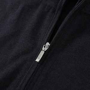 Suéter Personalizado 100% Lana Merino Negro para Hombre con Cierre Doble, Sudadera con Capucha para Hombre - Product Image 2