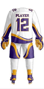 Conjunto de Jersey de hockey sobre hielo personalizado de alta calidad más Popular último diseño uniforme superior para adultos - Product Image 4