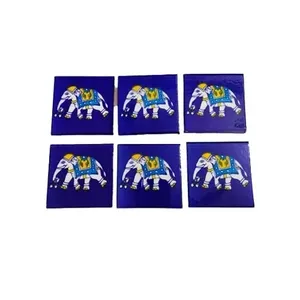 Juego de azulejos de pared de cerámica hechos a mano de 3x3 pulgadas, azulejos decorativos para muebles para comedor, dormitorio, sala de estar para uso Interior - Product Image 1