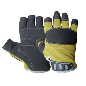 Gants de mécanicien professionnels personnalisés de haute qualité en gros Gants de mécanicien demi-doigts à bas prix fabriqués au Pakistan - Product Image 1