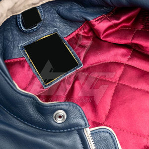 Veste en cuir de moto Vêtements de course de qualité Veste d'hiver en cuir de moto au design personnalisé - Product Image 6