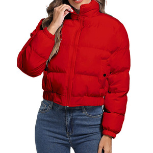 Doudoune matelassée pour femmes bulle mode hiver fermeture éclair compressible écologique coupe-vent nouveauté - Product Image 3