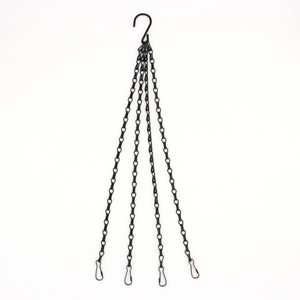 Iron Heavy Duty 58.5cm Flower Pot <strong>Basket</strong> Replacement <strong>Chain</strong> 4 Point Garden Plant Hanger <strong>Hanging</strong> <strong>Basket</strong> <strong>Chain</strong> - Product Image 3