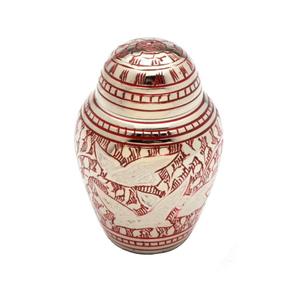 Urne souvenir en laiton avec dôme pour cendres humaines produit personnalisé urne funéraire moderne pour processions funéraires - Product Image 1