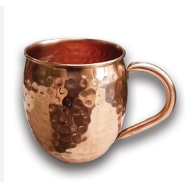 Tasse de mule de Moscou martelée par logo personnalisé en cuivre de vente chaude par ELEGANT DESIGNS en cuivre pur - Product Image 3