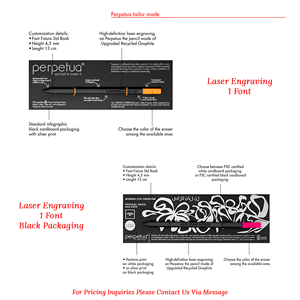 ชุดดินสอเขียนกราไฟท์รีไซเคิลชุดดินสอยางลบสีขาวเป็นมิตรต่อสิ่งแวดล้อม - Product Image 2