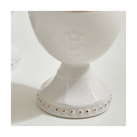 Tasse à thé en céramique écologique et durable SSUEIM, motif couronne dorée coréenne, 1 pièce, idéale pour les cadeaux