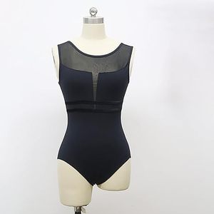 Justaucorps de réservoir à dos bas pour filles adultes justaucorps de pratique femmes justaucorps de gymnastique vêtements de danse coton et dentelle Bodywear - Product Image 2