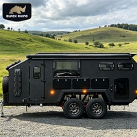 Caravane de luxe australienne tout-terrain pour 4 personnes, camping-car de voyage